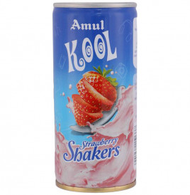 Amul Kool Strawberry Shakers   Tin  200 millilitre